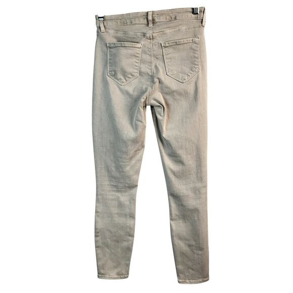 L'Agence Margot Small  Beige Skinny Ankle Jeans Cotton Blend 5 Pockets USA Made - Picture 3 of 14